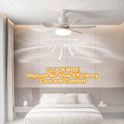 30W Ceiling Fan Light E27 with Remote LED Dimming Function Suitable for Living Room Study and Home Use 85-265V
